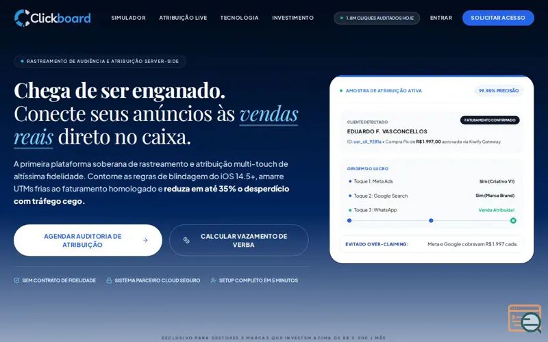 Screenshot of CLICKBOARD