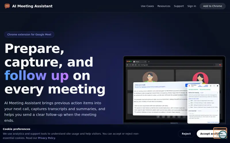 Screenshot of AI Meeting Assistant