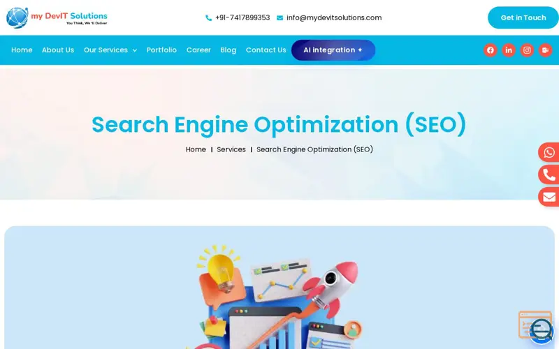 Screenshot of Premium Professional SEO Services in USA