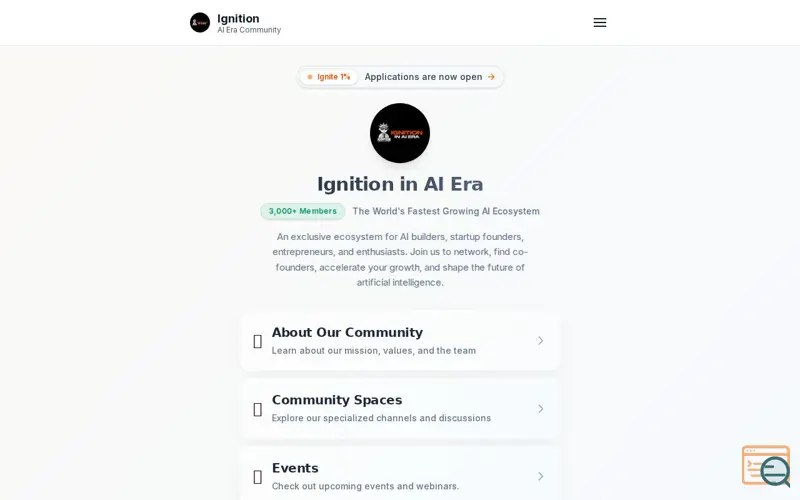 Screenshot of Ignition in AI Era