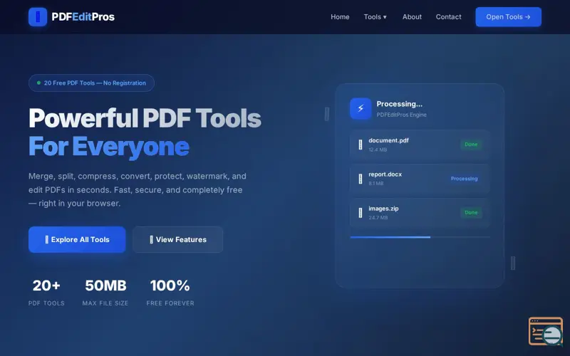 Screenshot of PDFEditPros