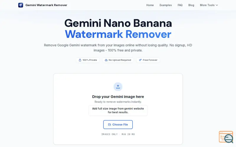 Screenshot of Gemini Nano Banana Watermark Remover