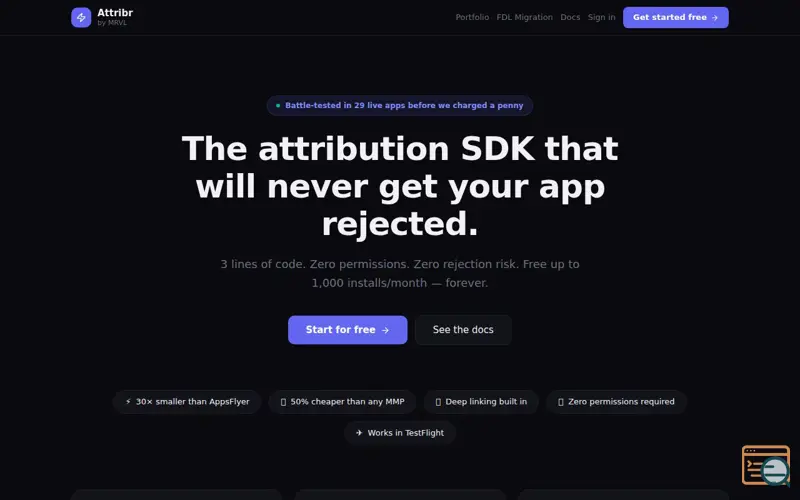 Screenshot of Attribr