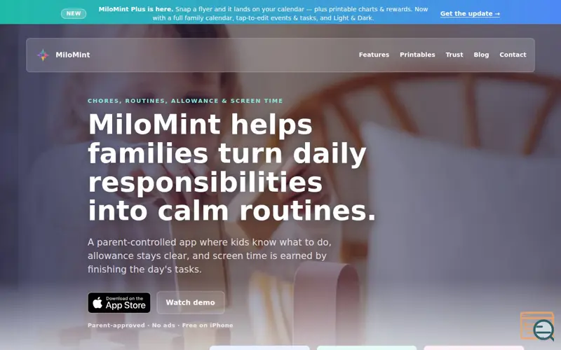 Screenshot of MiloMint
