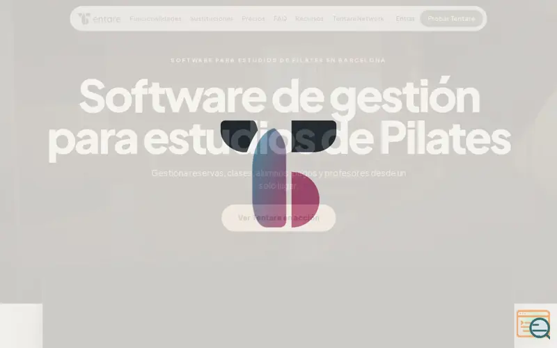 Screenshot of Tentare — Software para estudios de Pilates | Reservas, cobros y app de marca