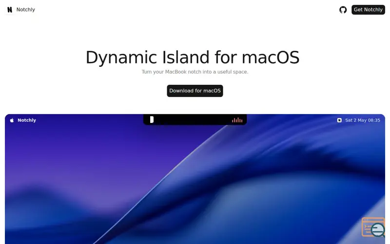Screenshot of Notchly