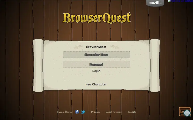 Screenshot of BrowserQuest
