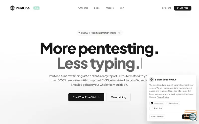 Screenshot of PentOne