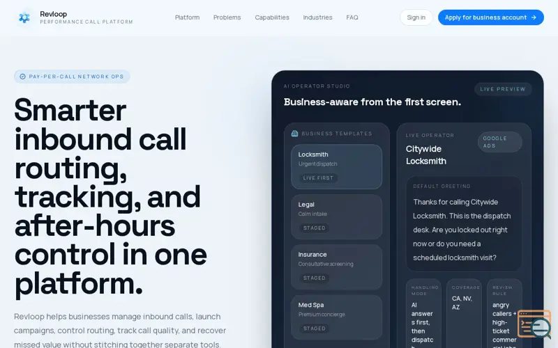 Screenshot of Revloop