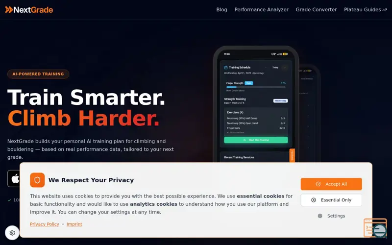 Screenshot of NextGrade