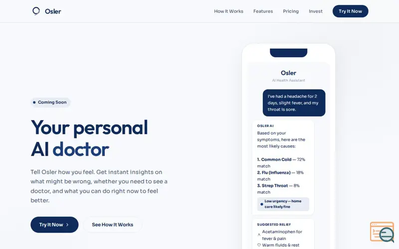 Screenshot of Osler