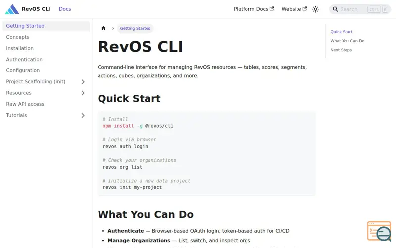 Screenshot of Cli