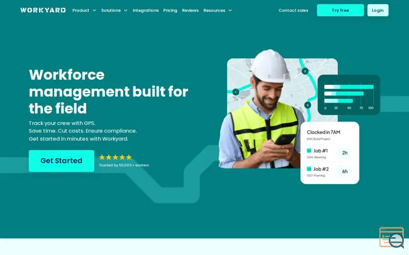 Screenshot of Workyard
