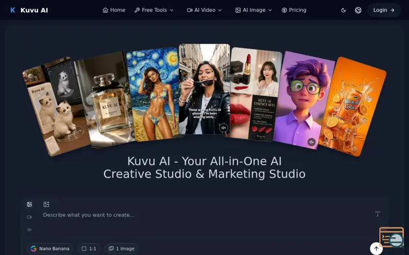 Screenshot of Kuvu AI