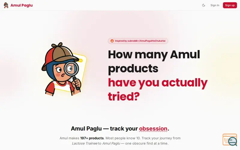 Screenshot of Amul Paglu
