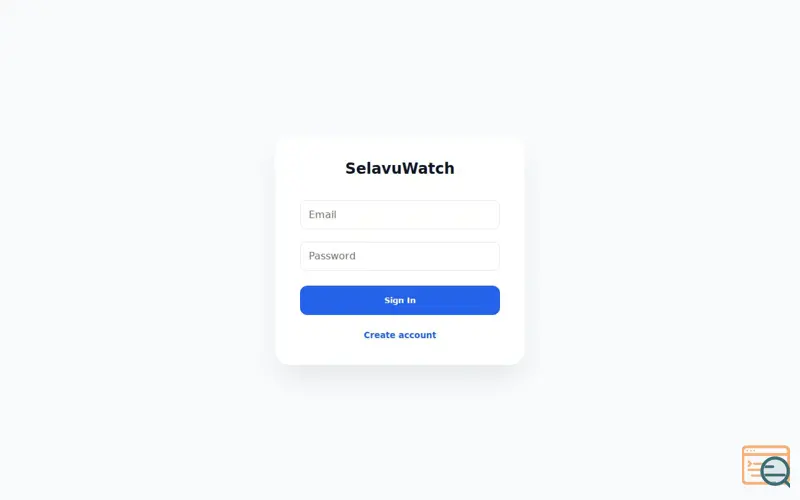 Screenshot of SelavuWatch