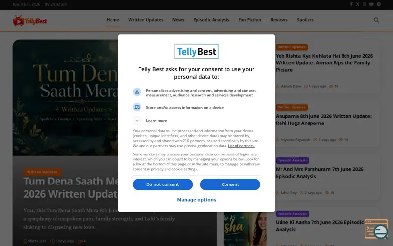 Screenshot of TellyBest
