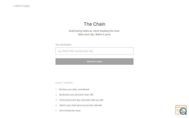 Screenshot of Chain
