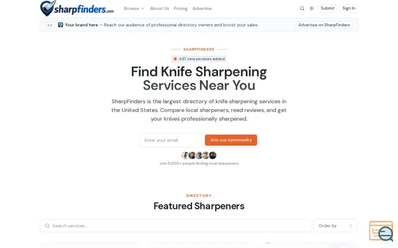 Screenshot of SharpFinders