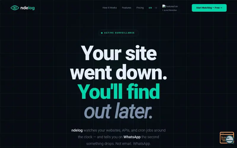 Screenshot of ndelog