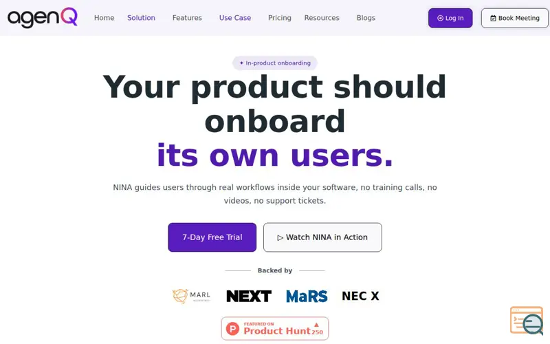 Screenshot of NINA
