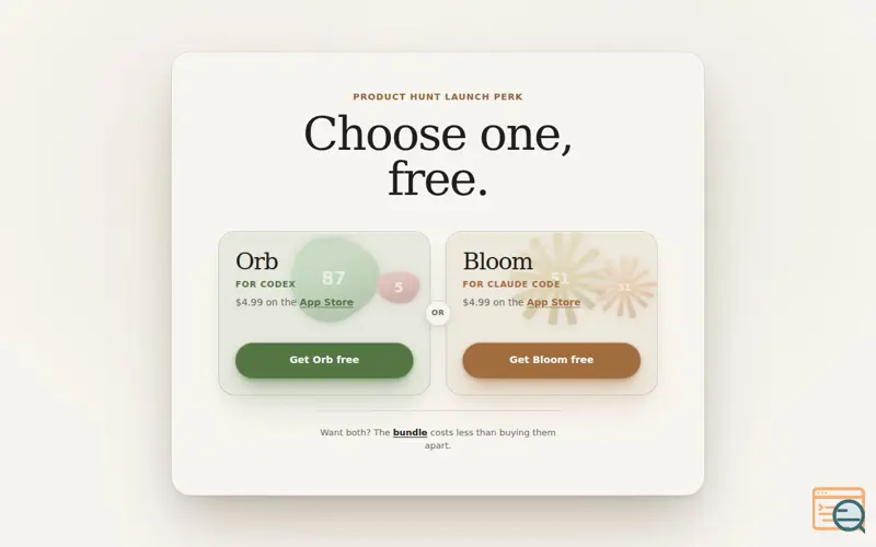 Screenshot of Orb & Bloom: Cute AI Usage Limits