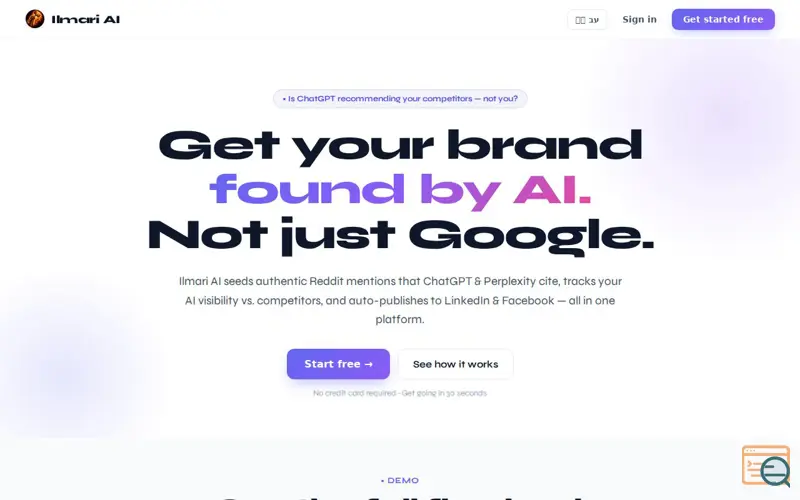 Screenshot of Ilmari AI