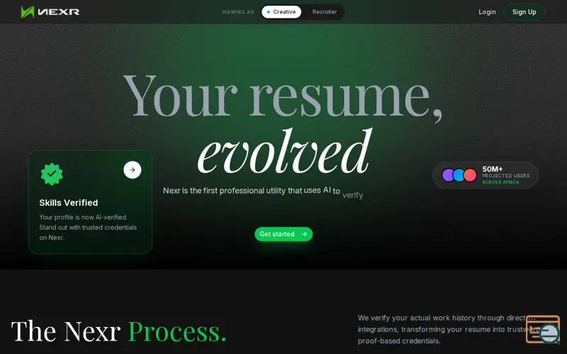 Screenshot of Nexr