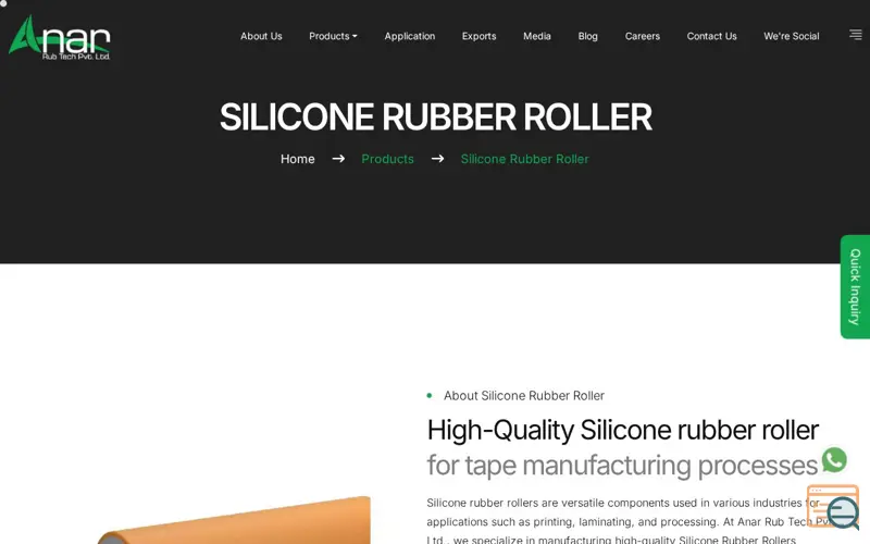 Screenshot of Silicone Rubber Roller Pro