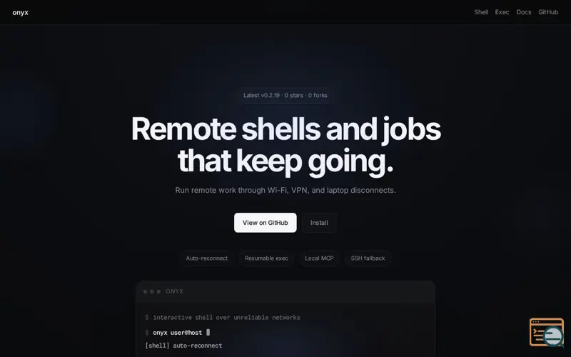 Screenshot of Onyx CLI