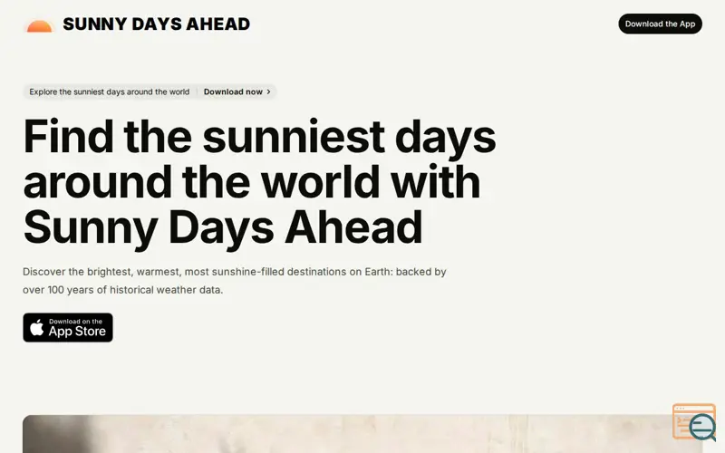 Screenshot of Sunny Days Ahead