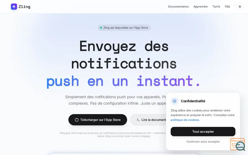 Screenshot of Zling - Push Notifications