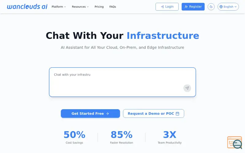 Screenshot of Wanclouds AI