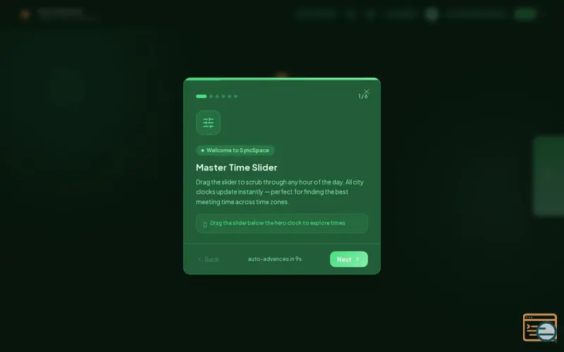 Screenshot of SyncSpace