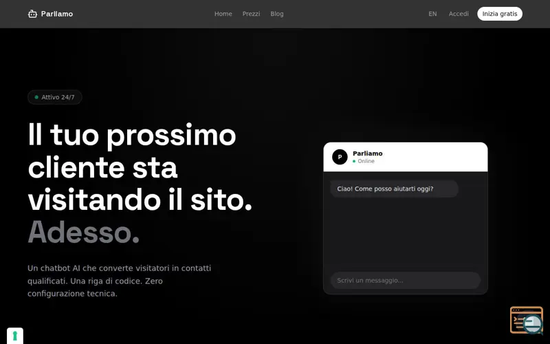 Screenshot of Parliamo