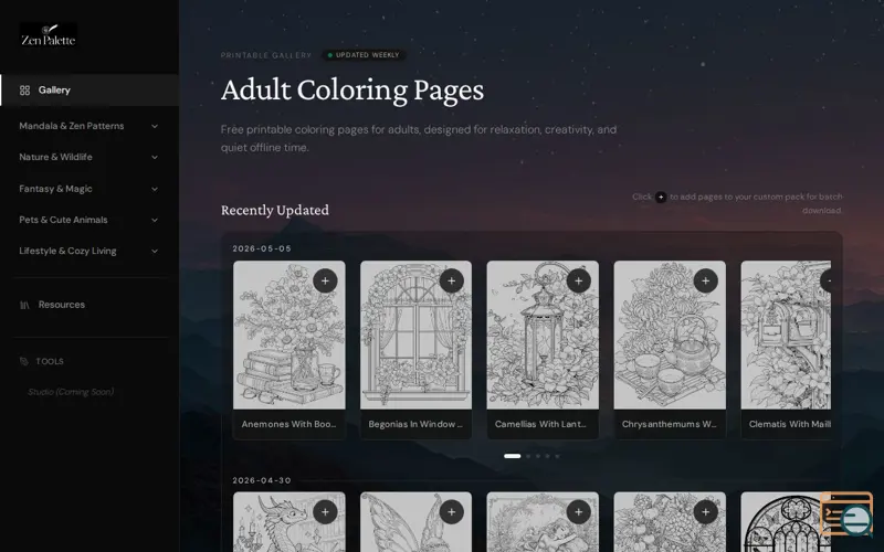 Screenshot of Zen Palette