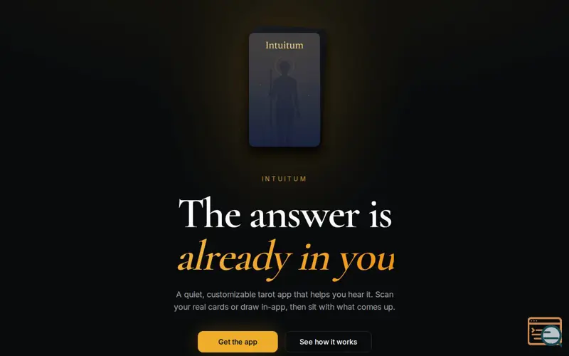 Screenshot of Intuitum: Pocket Tarot AI for Daily Life