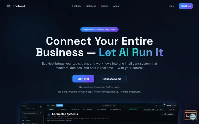 Screenshot of EcoNest