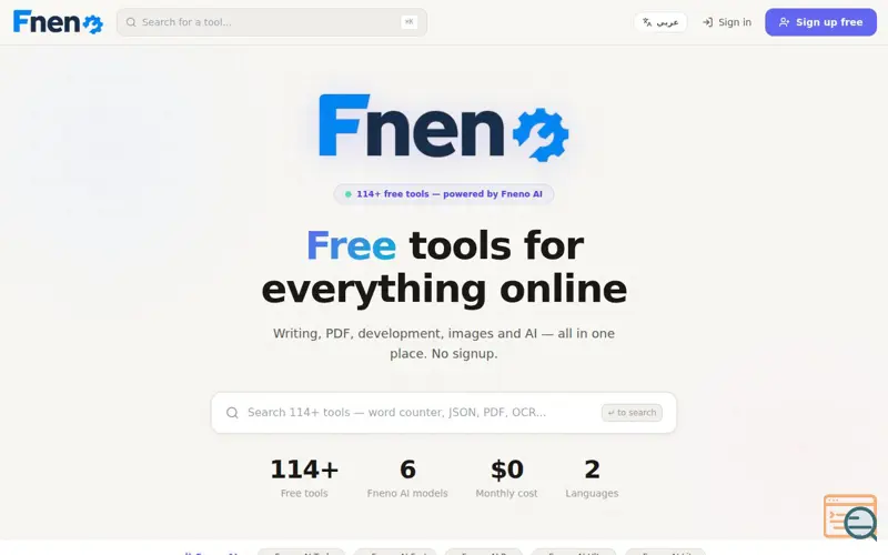 Screenshot of Fneno
