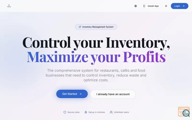 Screenshot of Tavlo