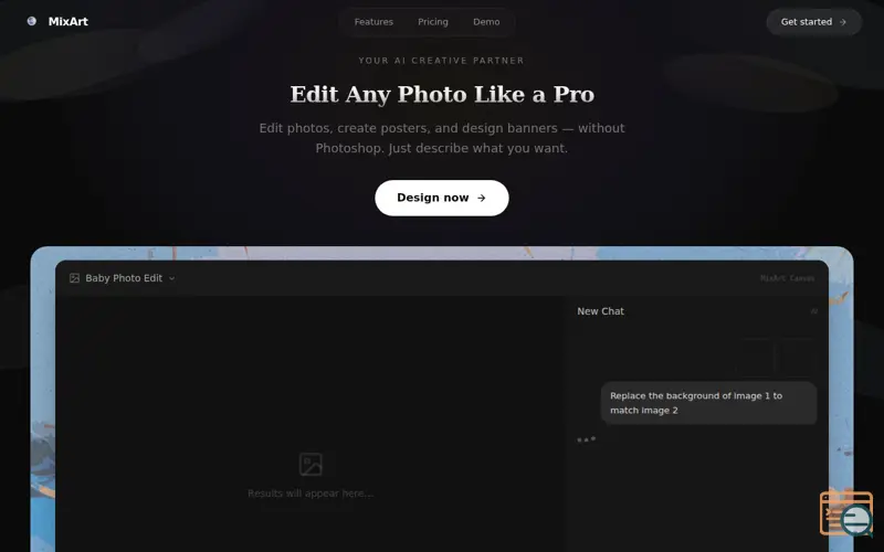 Screenshot of MixArts