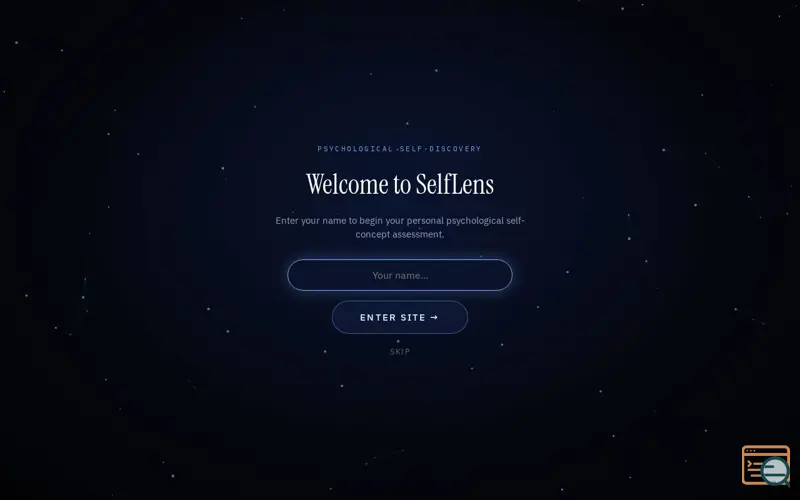 Screenshot of SelfLens | Human-Reviewed Personality Assessments, a launch using html2pdf.js