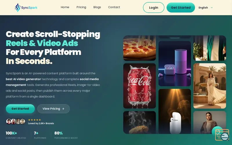 Screenshot of SyncSpark