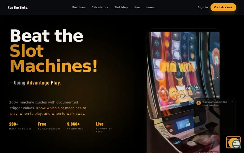 Screenshot of Run the Slots, a launch using Forward Email