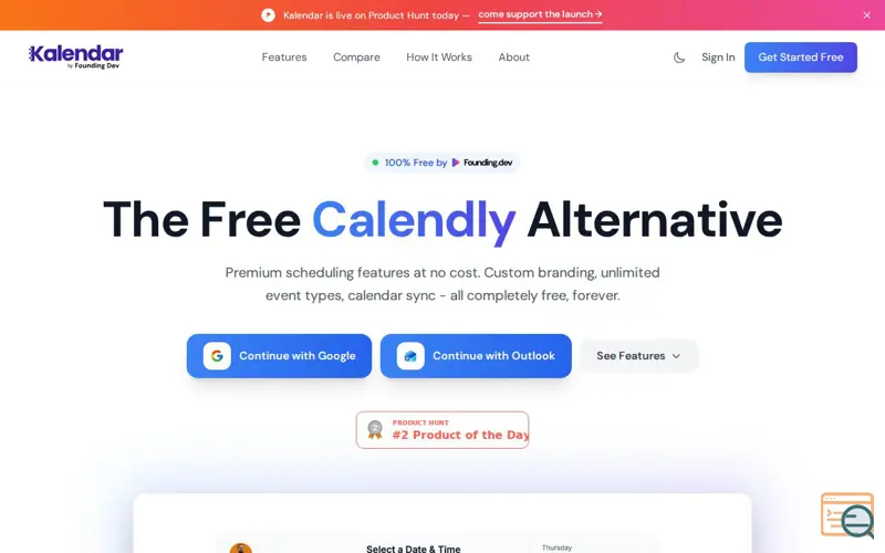 Screenshot of Kalendar