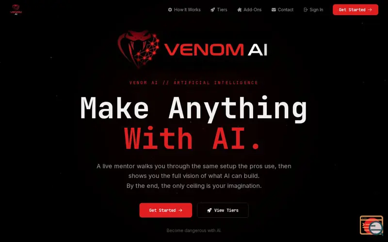 Screenshot of Venom AI