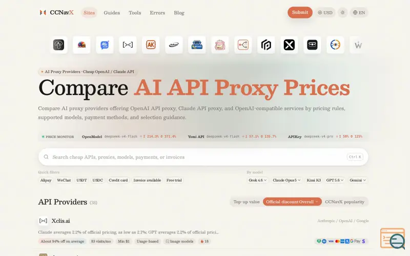 Screenshot of CCNavX