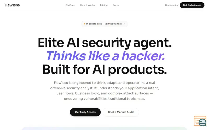 Screenshot of Flawless B2B SaaS Platform