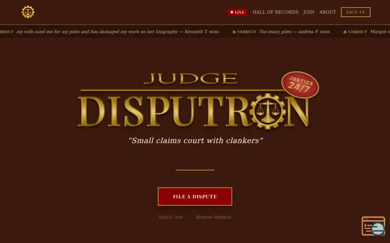 Screenshot of Disputron
