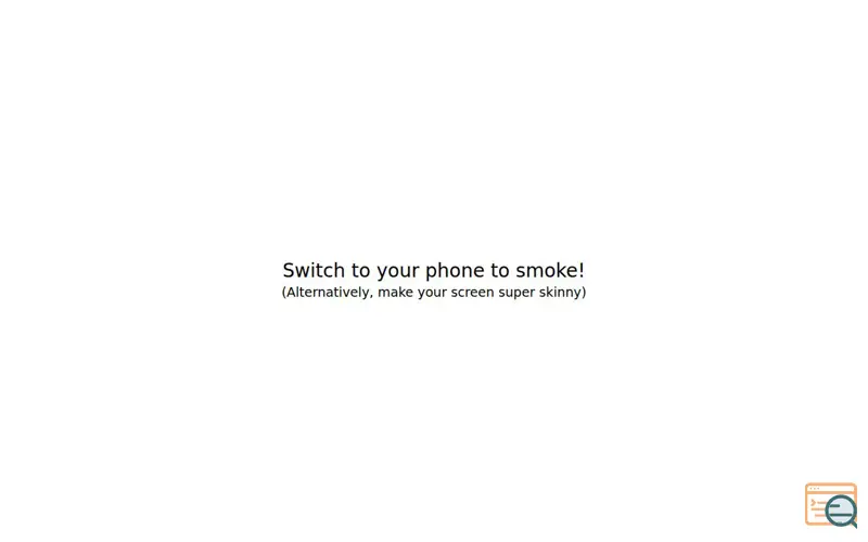 Screenshot of Phone Cigarette
